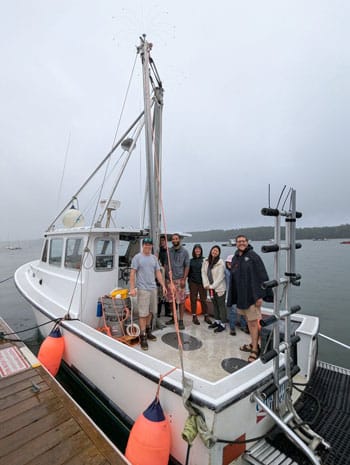 A group of VLGS students on summer 2024 Maine Field Study