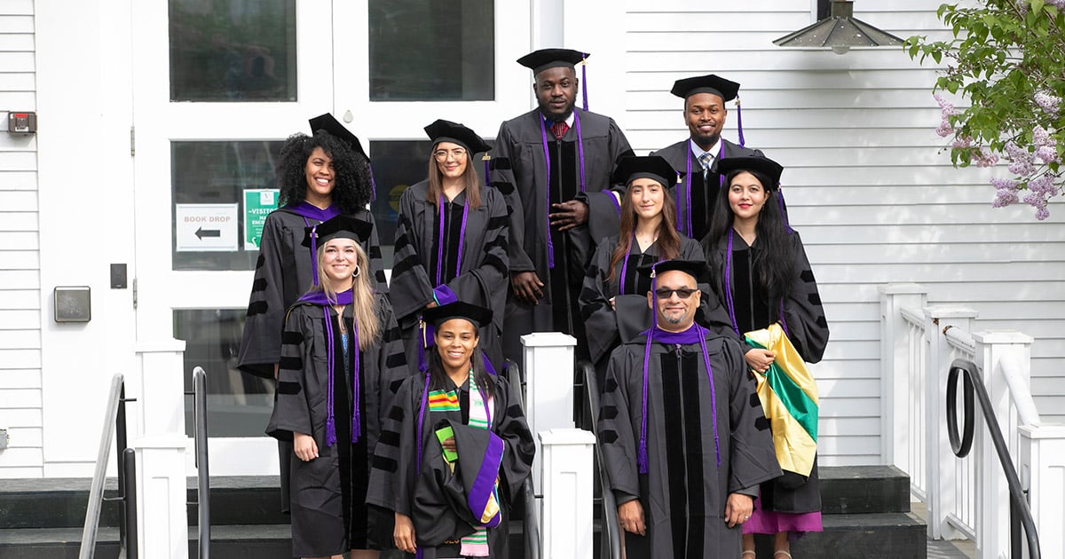 Group of VLGS Master's/LLM Grads at Commencement