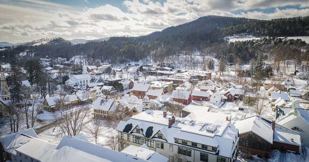 VLGS campus in winter