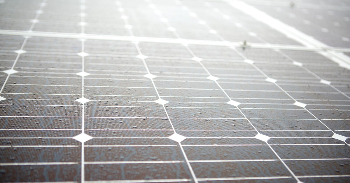 Close Up of Solar Panel Detail