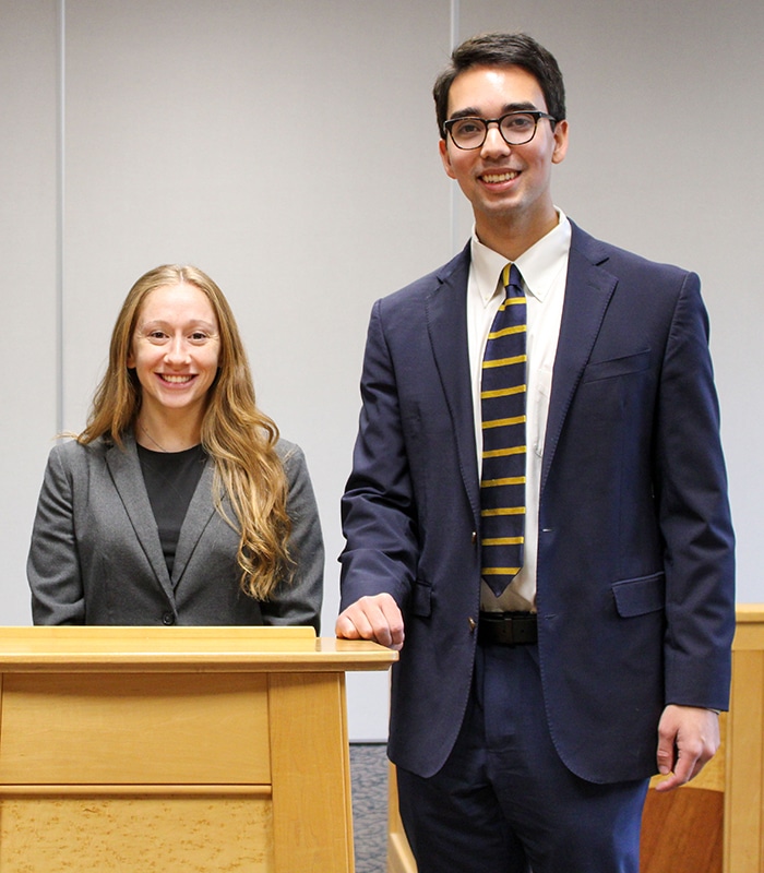 Nick Glover JD'25 competes at National Moot Court competition