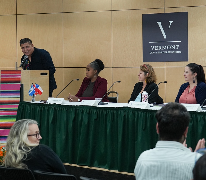 Isaiah Gonzales JD'25 at Raices Verdes Panel