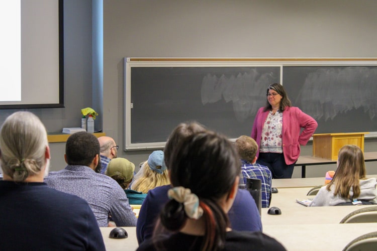 Sarah Mills Presenting the 20th Annual Norman Williams Distinguished Lecture in Land Use Planning and the Law.